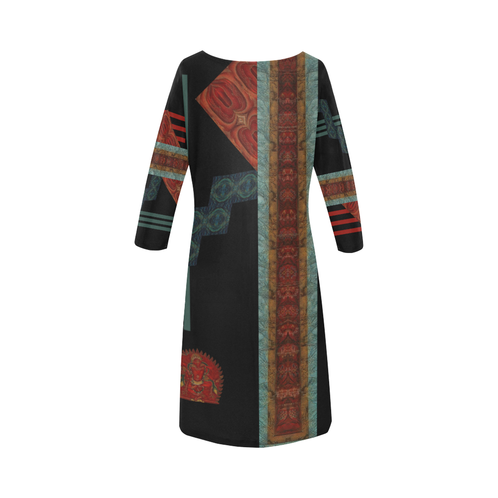 Kurukulla by Vaatekaappi Round Collar Dress (D22)