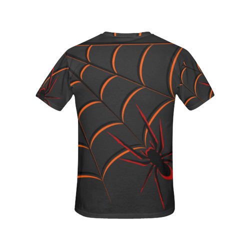 Scary Spider All Over Print T-Shirt for Women (USA Size) (Model T40)
