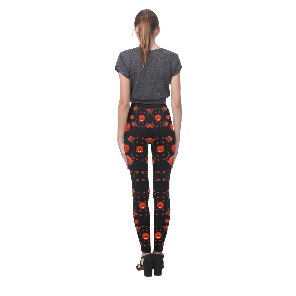 pumkins and roses from the fantasy garden Cassandra Women's Leggings (Model L01)