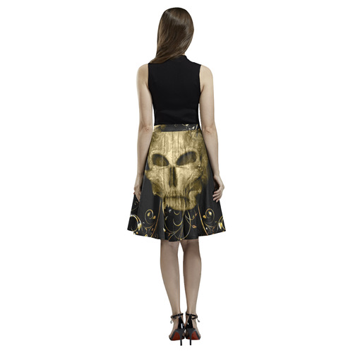 The golden skull Melete Pleated Midi Skirt (Model D15)