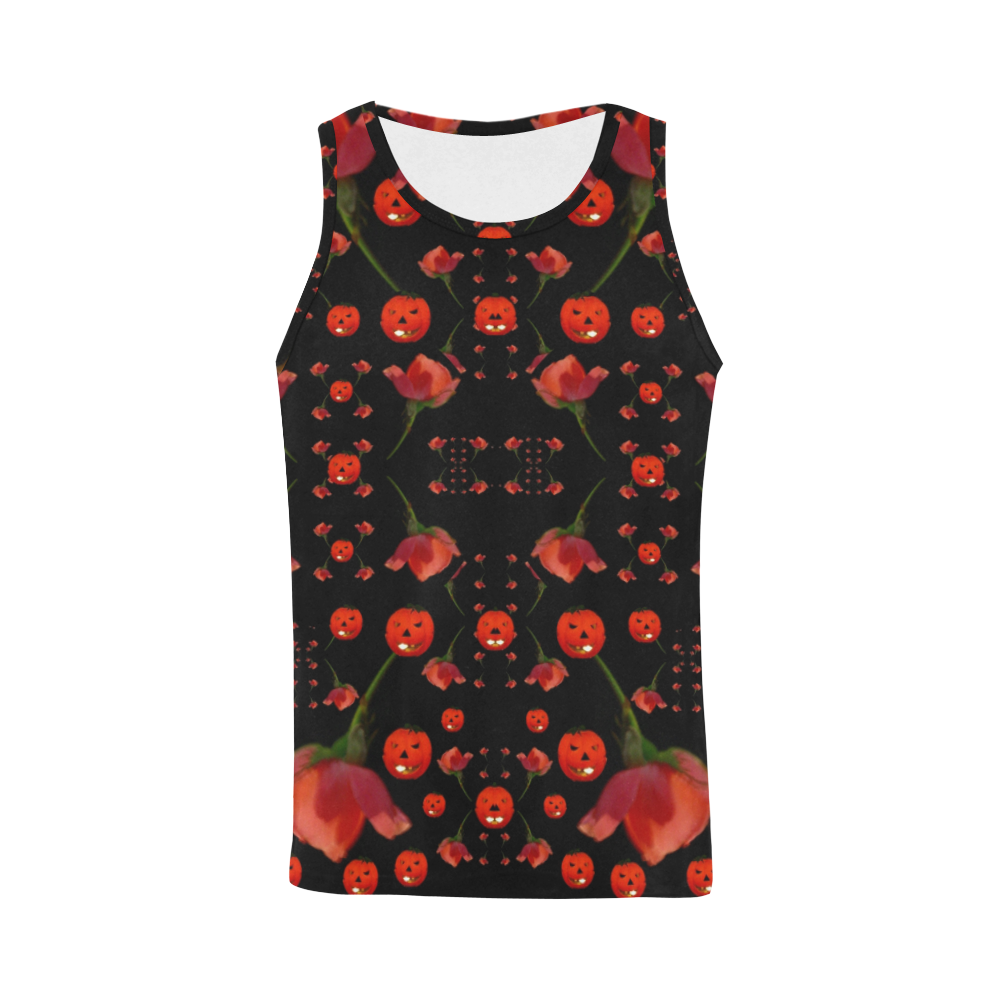 pumkins and roses from the fantasy garden All Over Print Tank Top for Men (Model T43)