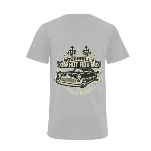 Rockabilly Hotrod Men's V-Neck T-shirt  Big Size(USA Size) (Model T10)