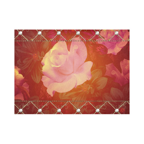 Beautiful soft roses Placemat 14’’ x 19’’ (Set of 2)