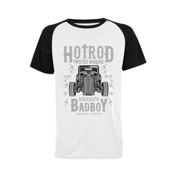 Twisted Hotrod Men's Raglan T-shirt Big Size (USA Size) (Model T11)