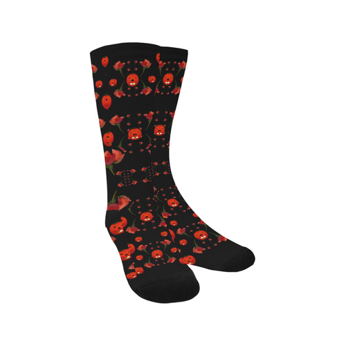 pumkins and roses from the fantasy garden Trouser Socks