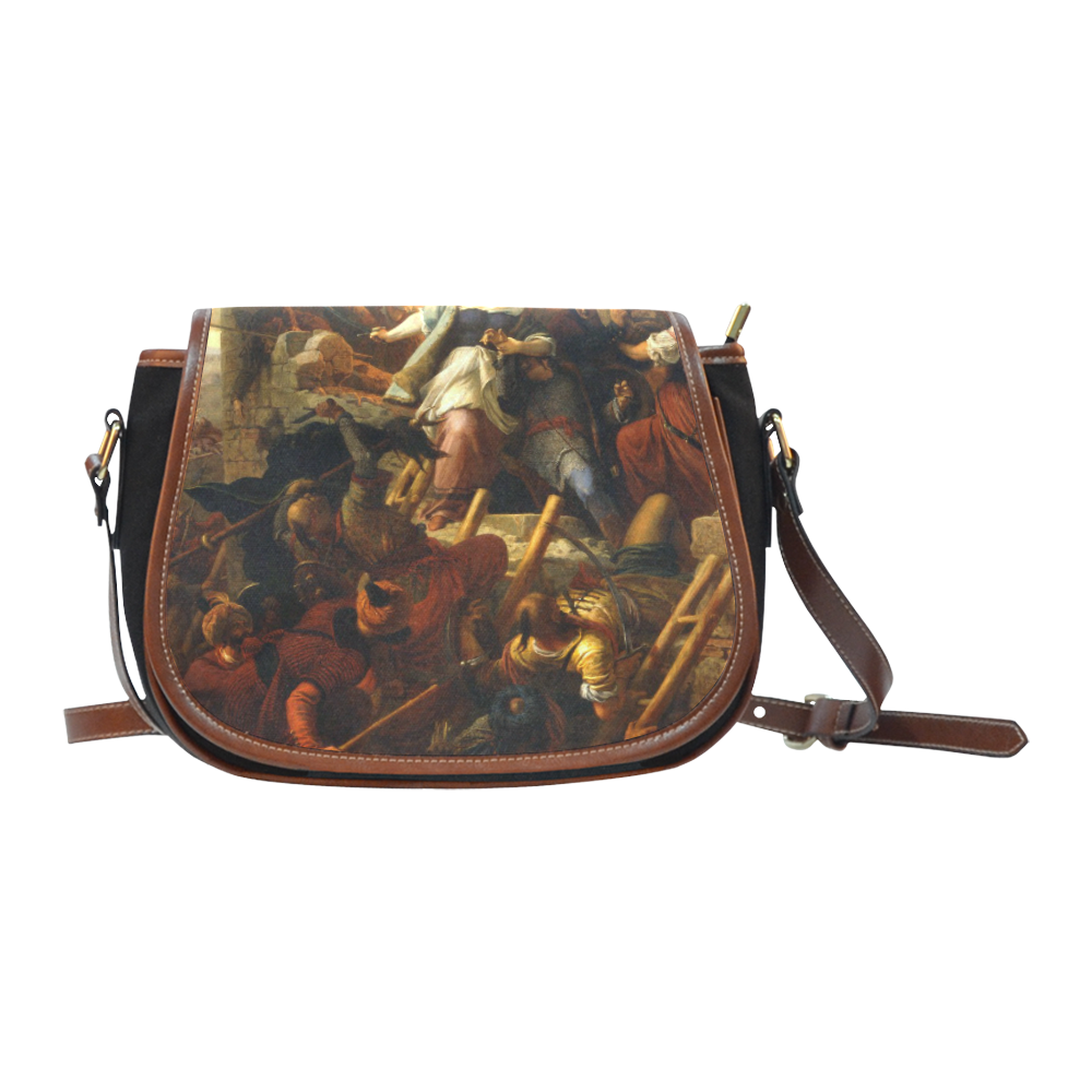 The Women of Eger Saddle Bag/Small (Model 1649)(Flap Customization)
