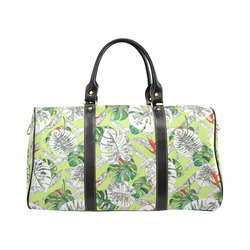 Tropical Green Palm leaves travel bag New Waterproof Travel Bag/Small (Model 1639)