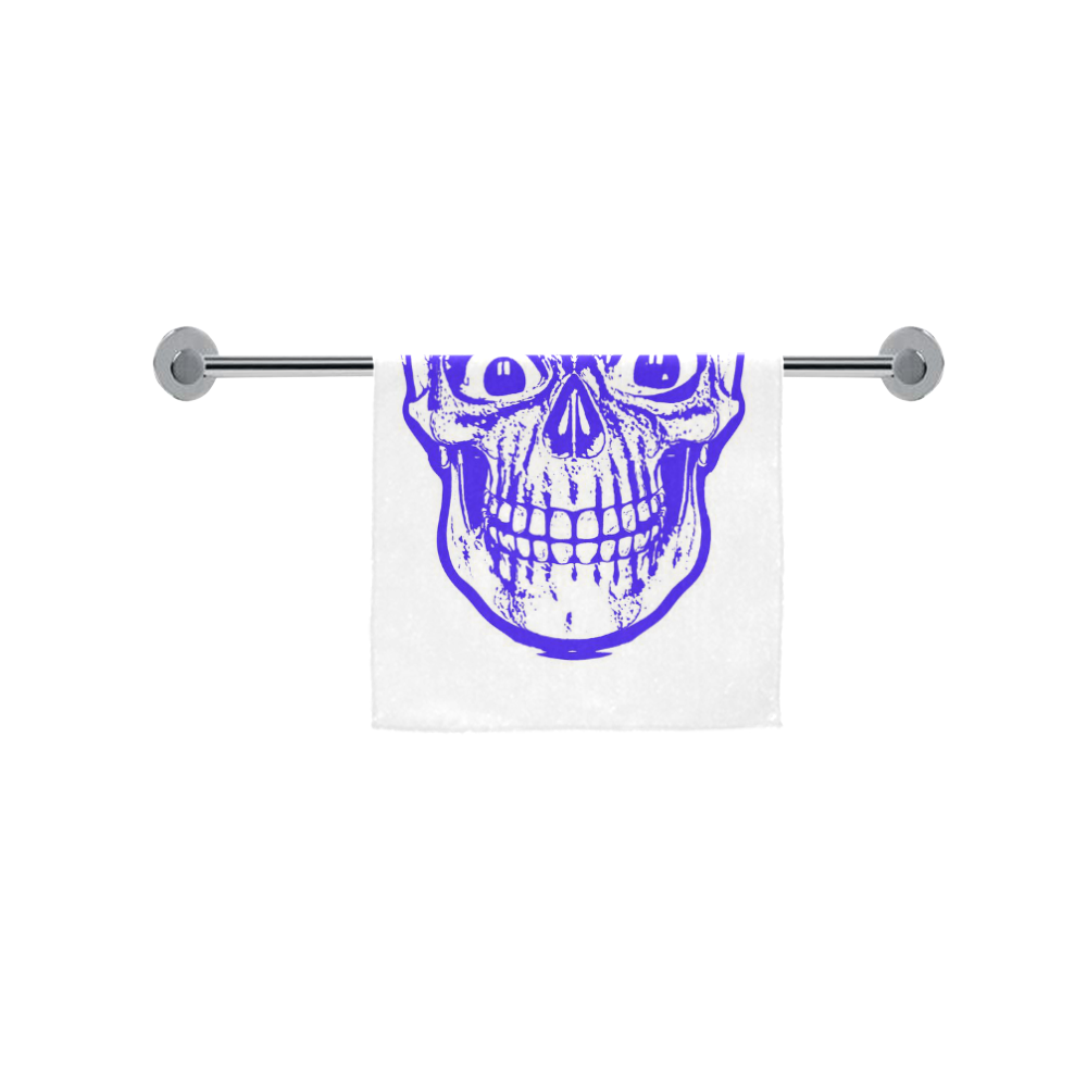 Sketchy Skull , blue by JamColors Custom Towel 16"x28"