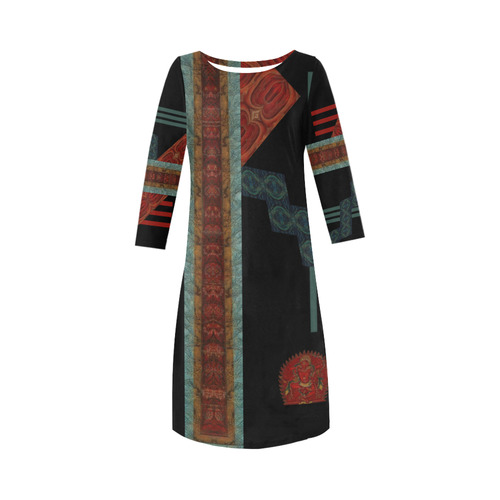 Kurukulla by Vaatekaappi Round Collar Dress (D22)