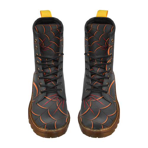 Scary Spider High Grade PU Leather Martin Boots For Men Model 402H