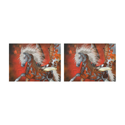 Awesome steampunk horse with wings Placemat 14’’ x 19’’ (Set of 2)