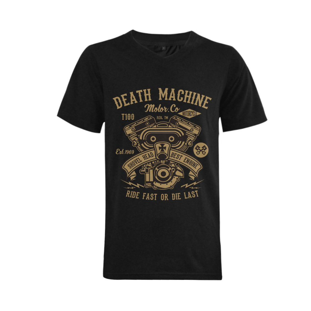 Death Machine2 Men's V-Neck T-shirt  Big Size(USA Size) (Model T10)