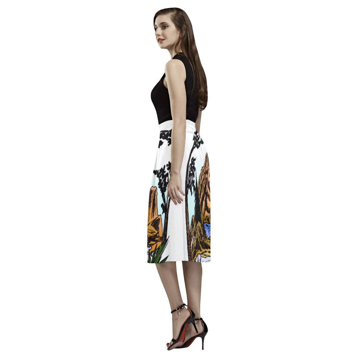 The Outdoors Aoede Crepe Skirt (Model D16)