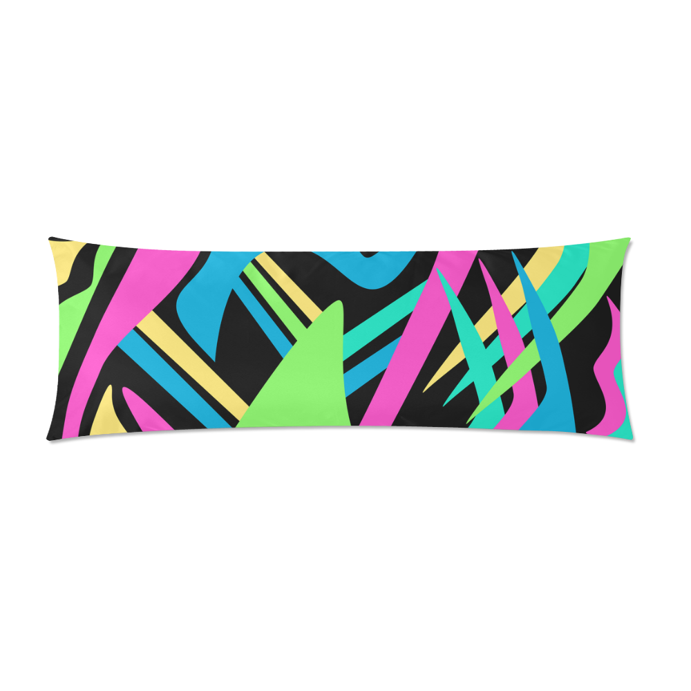 Neon Puff Custom Zippered Pillow Case 21"x60"(Two Sides)