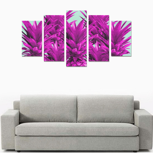 Funky Pineapples Canvas Print Sets A (No Frame)