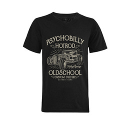 Psychobilly Hotrod Men's V-Neck T-shirt (USA Size) (Model T10)