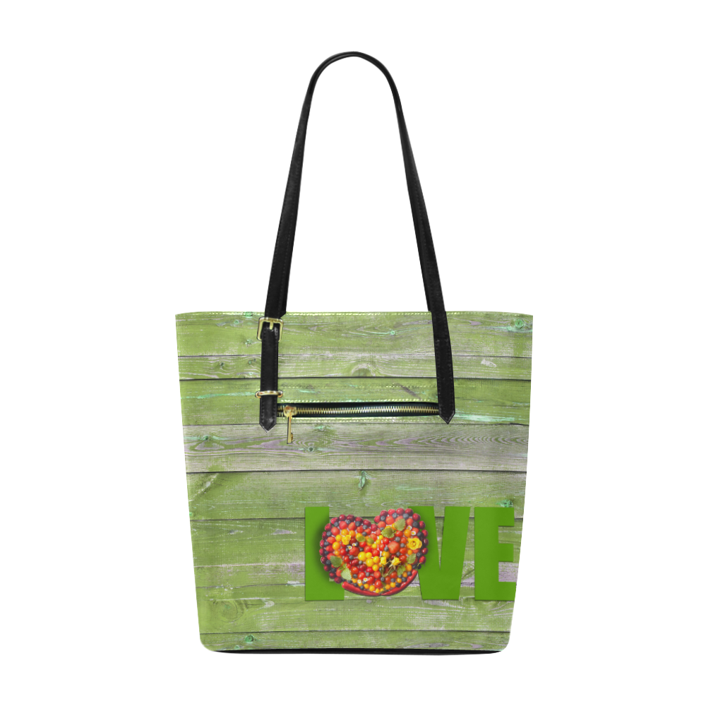 Love Vegan Life Euramerican Tote Bag/Small (Model 1655)