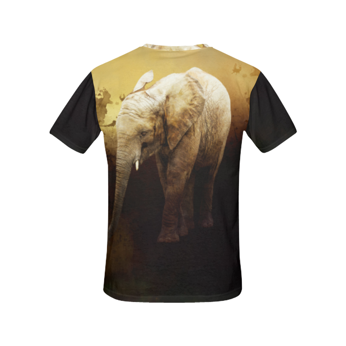 The cute elephant calf All Over Print T-Shirt for Women (USA Size) (Model T40)