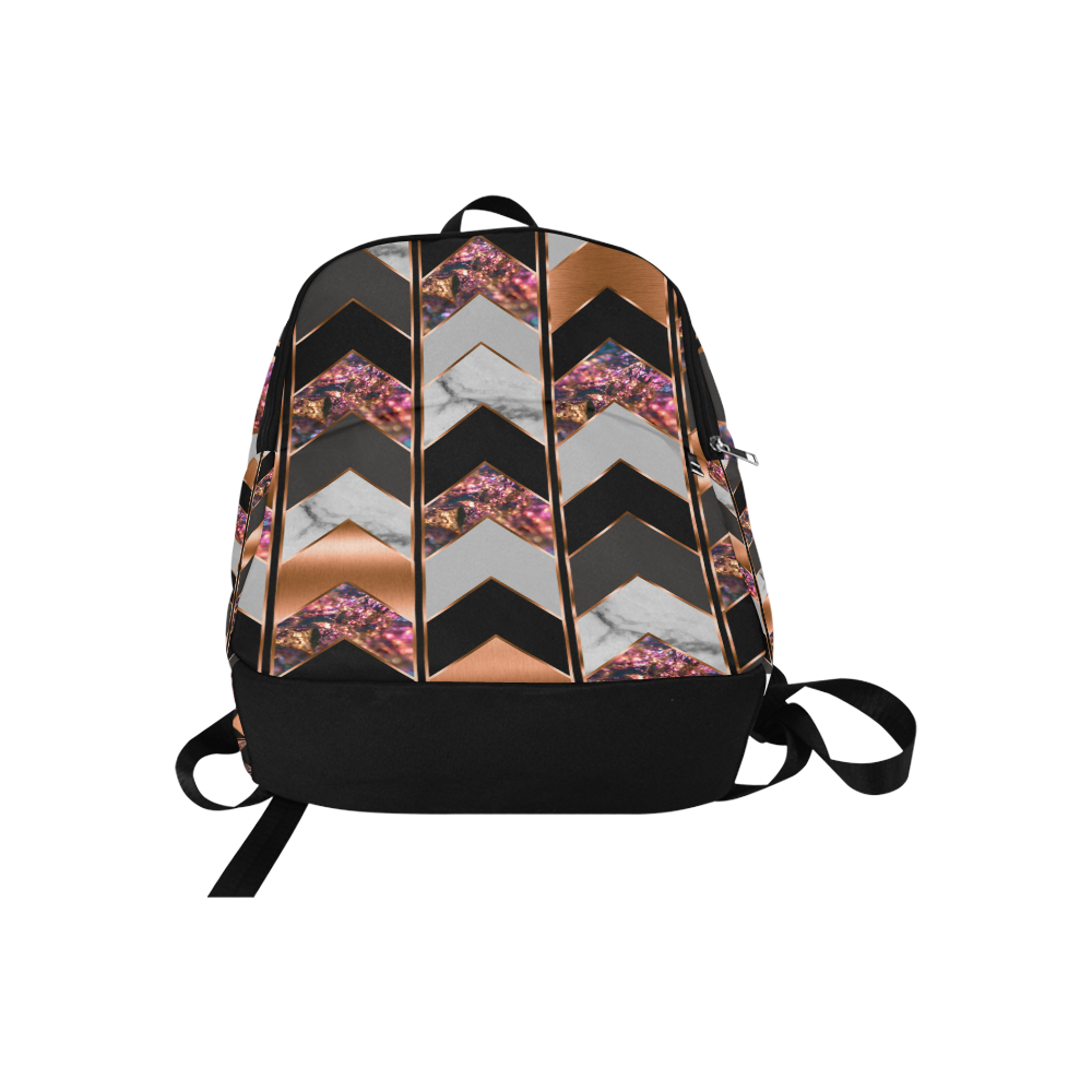 Peacock Patchwork Fabric Backpack for Adult (Model 1659)