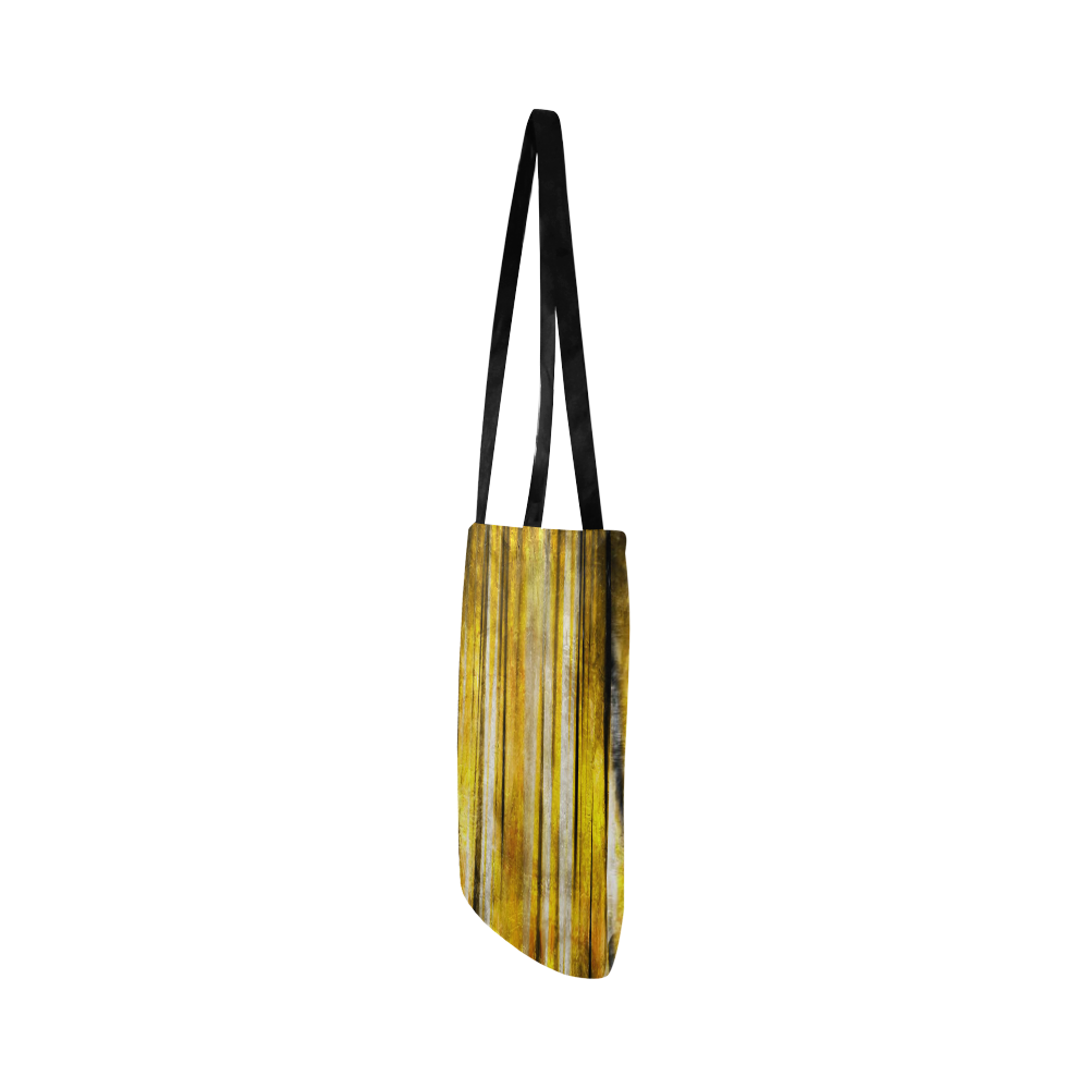 Golden stripes Reusable Shopping Bag Model 1660 (Two sides)