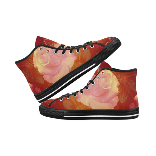 Beautiful soft roses Vancouver H Women's Canvas Shoes (1013-1)