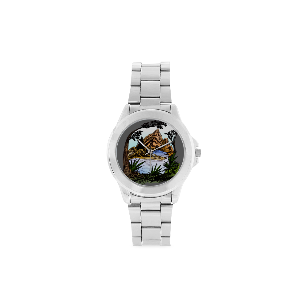 The Outdoors Unisex Stainless Steel Watch(Model 103)