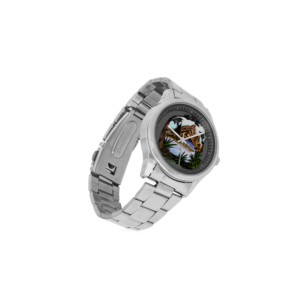 The Outdoors Men's Stainless Steel Watch(Model 104)