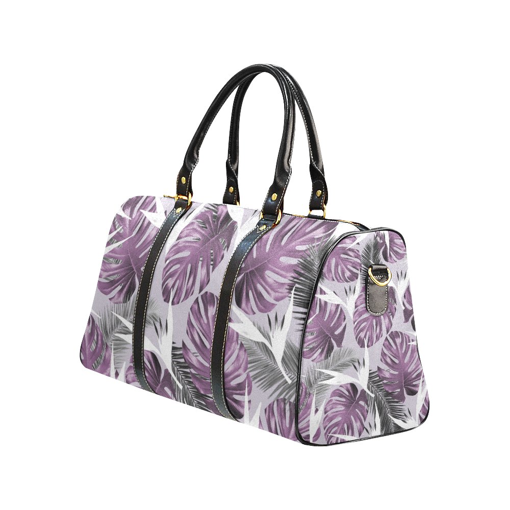 Purple Tropics New Waterproof Travel Bag/Small (Model 1639)