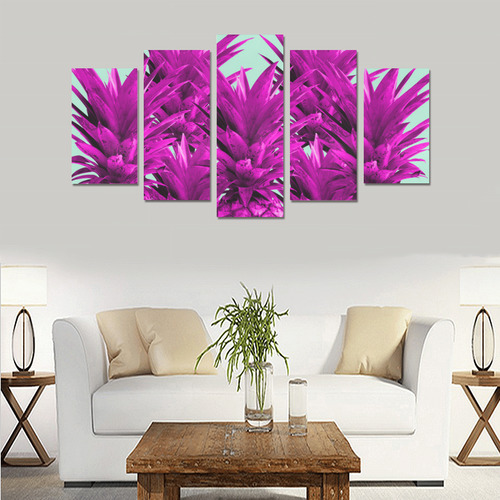 Funky Pineapples Canvas Print Sets A (No Frame)