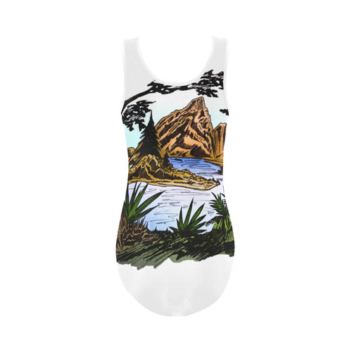 The Outdoors Vest One Piece Swimsuit (Model S04)