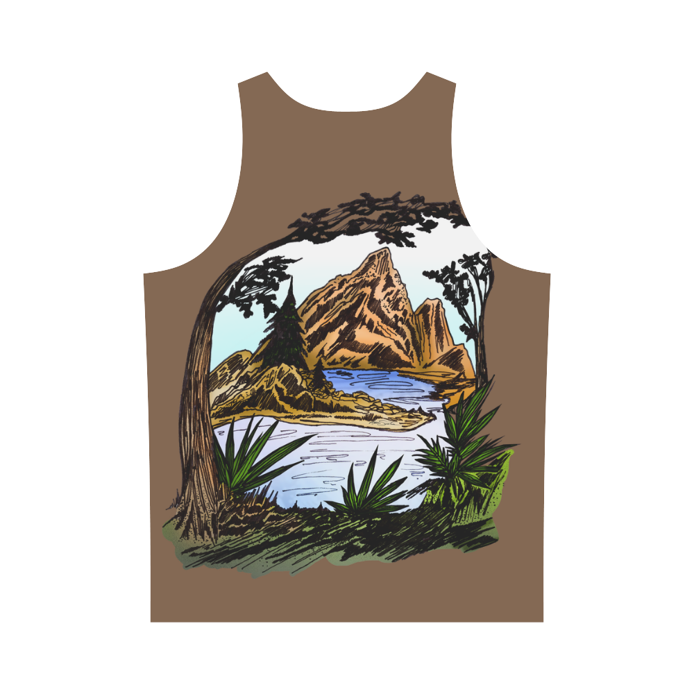 The Outdoors All Over Print Tank Top for Men (Model T43)