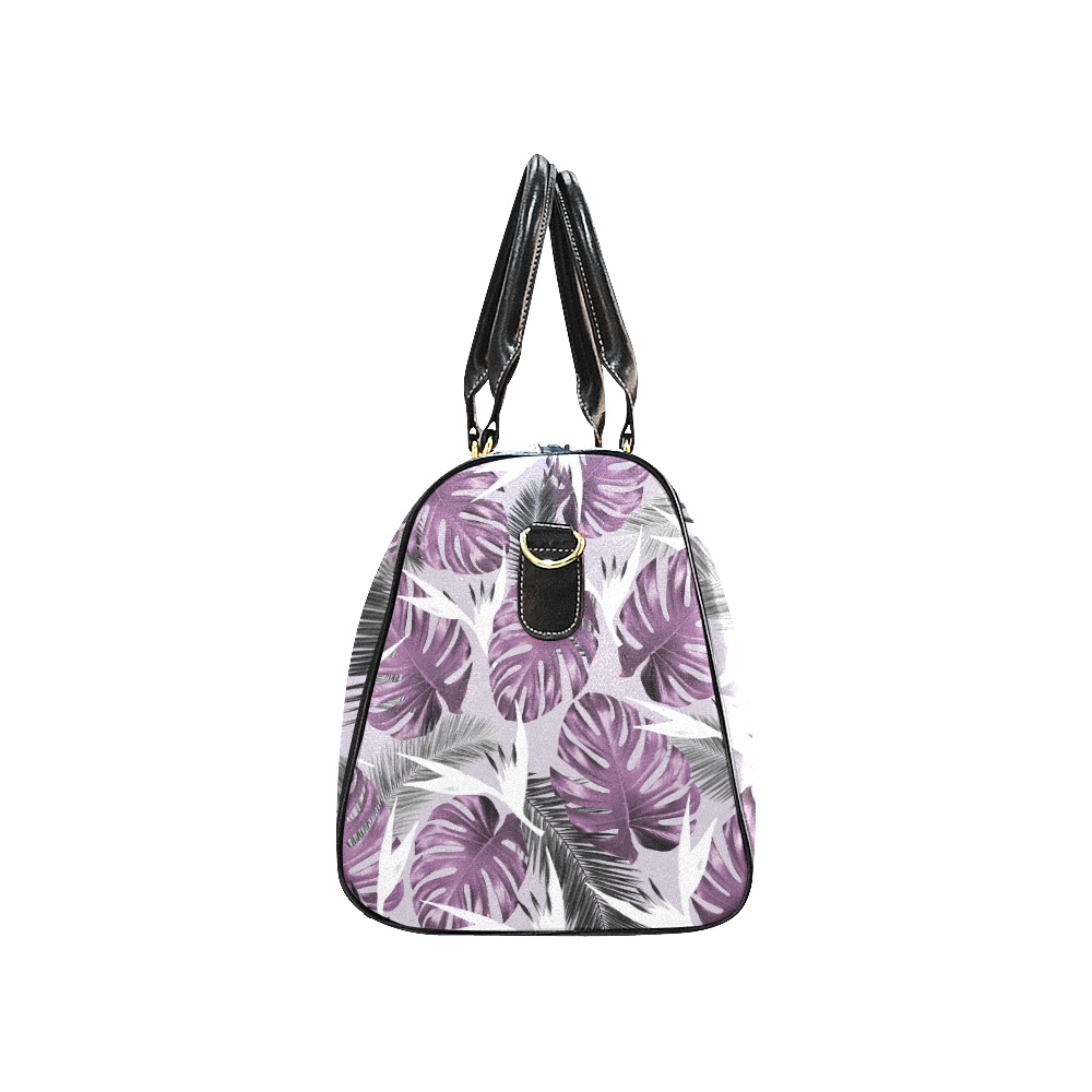 Purple Tropics New Waterproof Travel Bag/Large (Model 1639)