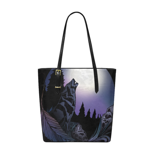 Howling Wolf Euramerican Tote Bag/Small (Model 1655)