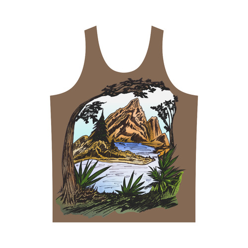 The Outdoors All Over Print Tank Top for Men (Model T43)