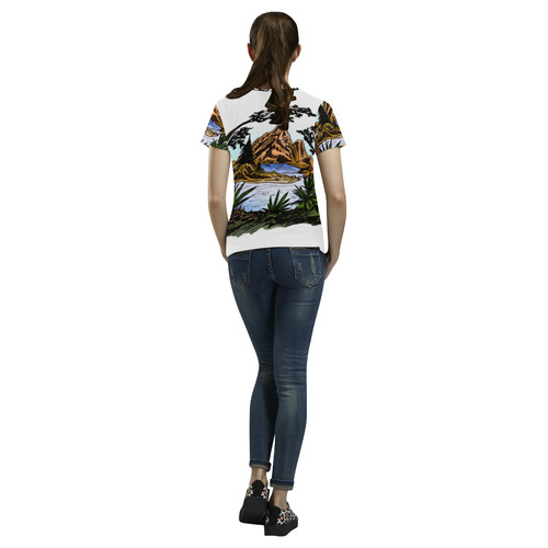 The Outdoors All Over Print T-Shirt for Women (USA Size) (Model T40)
