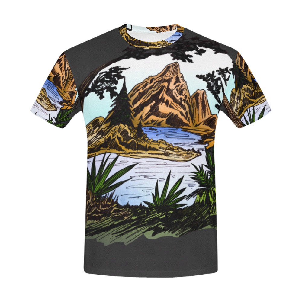 The Outdoors All Over Print T-Shirt for Men (USA Size) (Model T40)