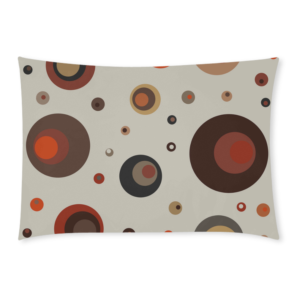 Vintage Geomtric 3 Custom Rectangle Pillow Case 20x30 (One Side)