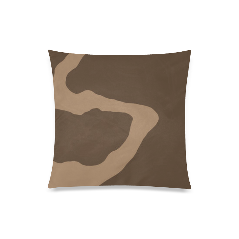 coffee and cream Custom Zippered Pillow Case 20"x20"(One Side)