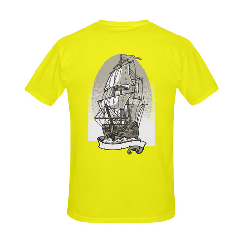 Ship Yellow Men's Slim Fit T-shirt (Model T13)