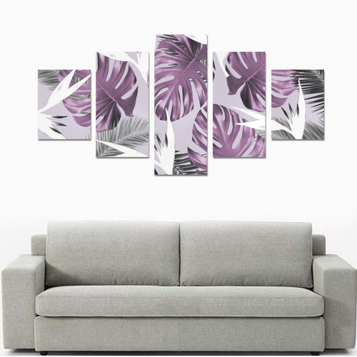Purple Tropics Canvas Print Sets B (No Frame)