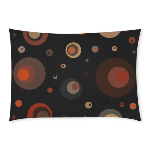 Fall Circles Custom Rectangle Pillow Case 20x30 (One Side)