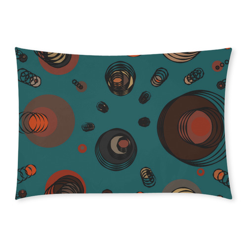 curcular motion Custom Rectangle Pillow Case 20x30 (One Side)