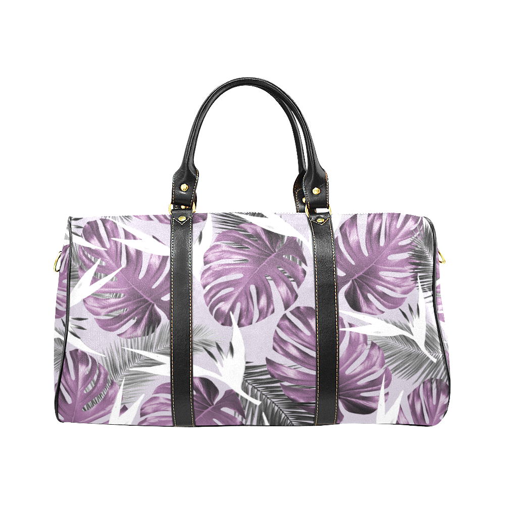 Purple Tropics New Waterproof Travel Bag/Large (Model 1639)
