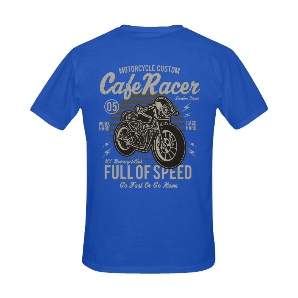 Cafe Racer Cobalt Men's Slim Fit T-shirt (Model T13)