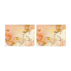 Beautiful flowers in soft colors Placemat 14’’ x 19’’ (Set of 2)