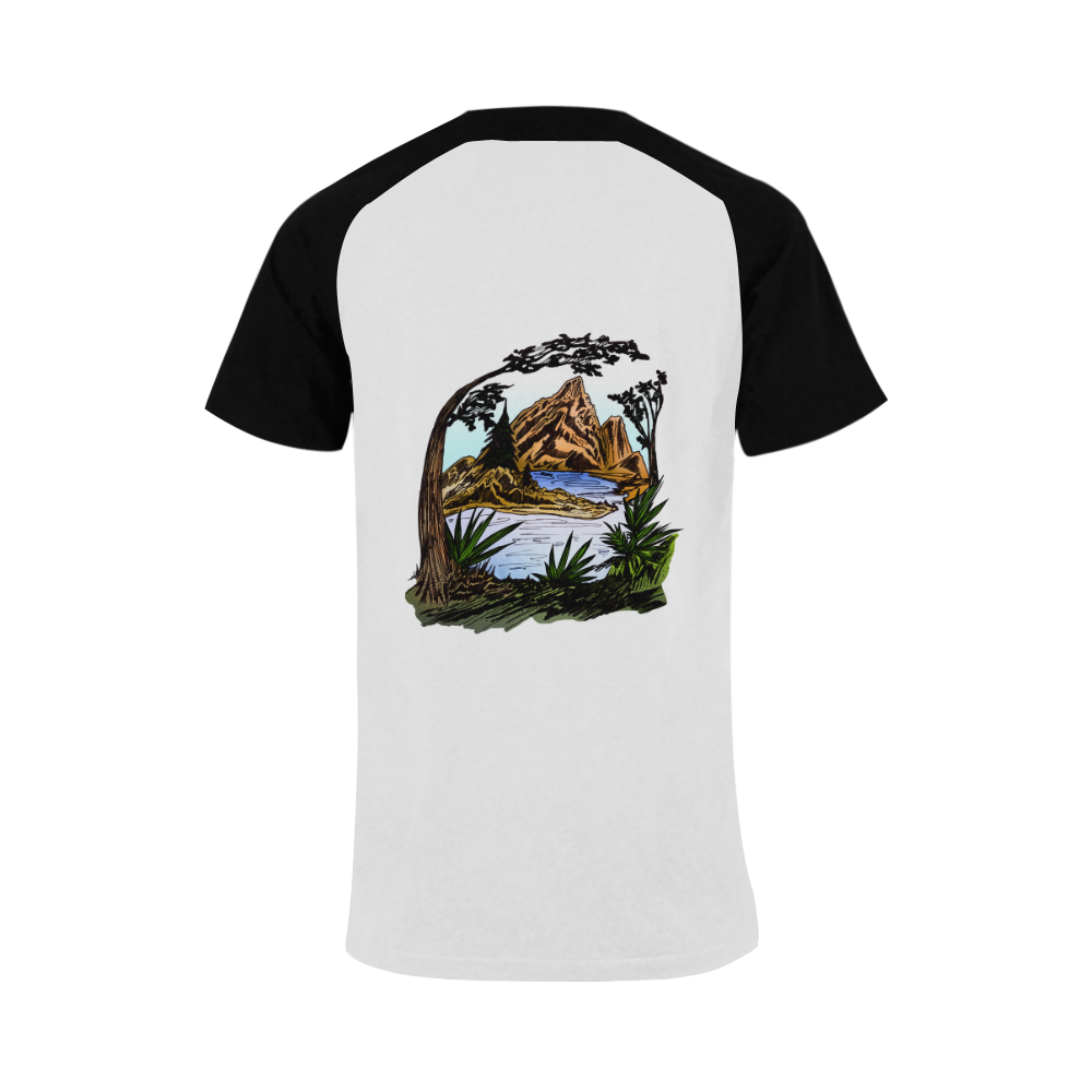 The Outdoors Men's Raglan T-shirt (USA Size) (Model T11)