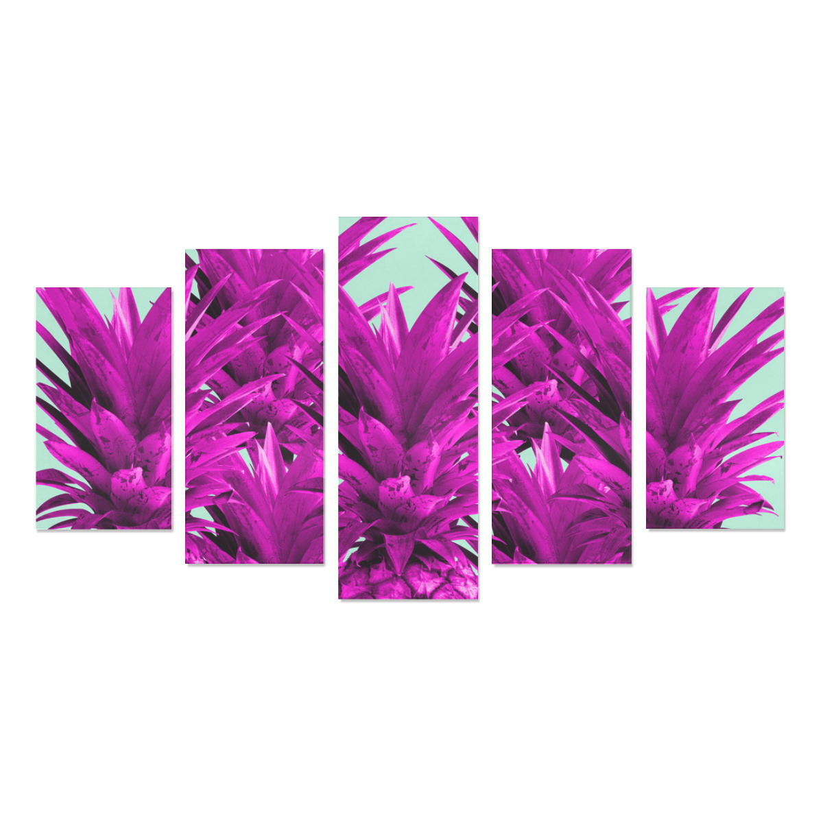 Funky Pineapples Canvas Print Sets A (No Frame)