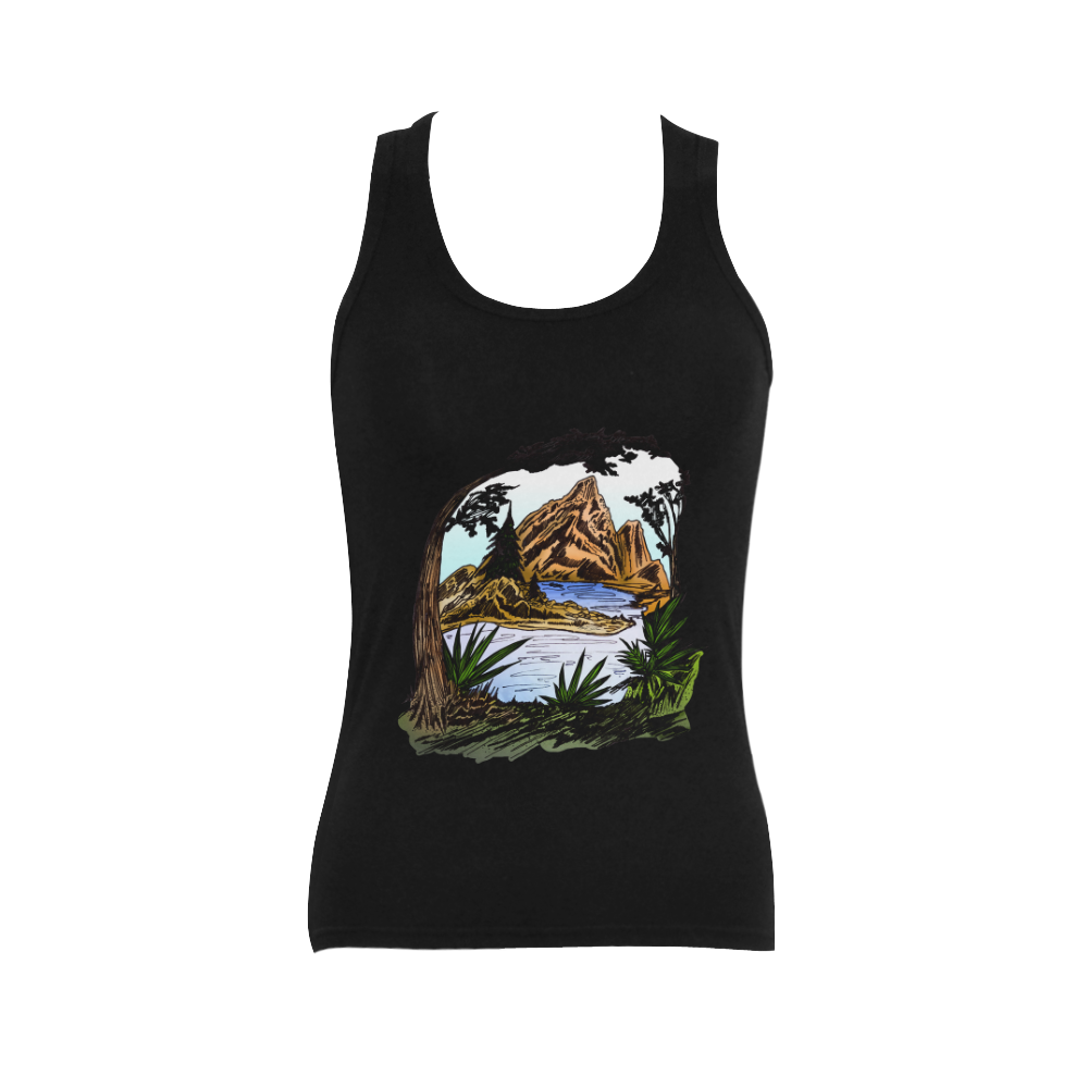 The Outdoors Women's Shoulder-Free Tank Top (Model T35)