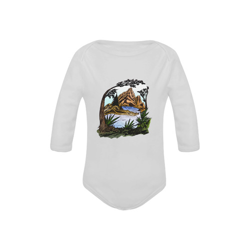 The Outdoors Baby Powder Organic Long Sleeve One Piece (Model T27)