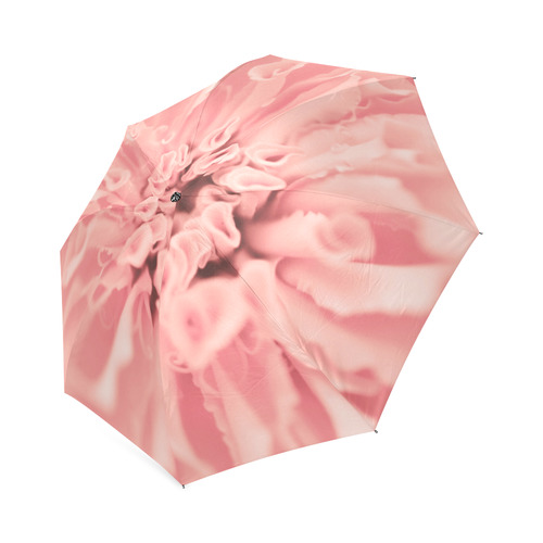 Pink Macro Flower Foldable Umbrella (Model U01)